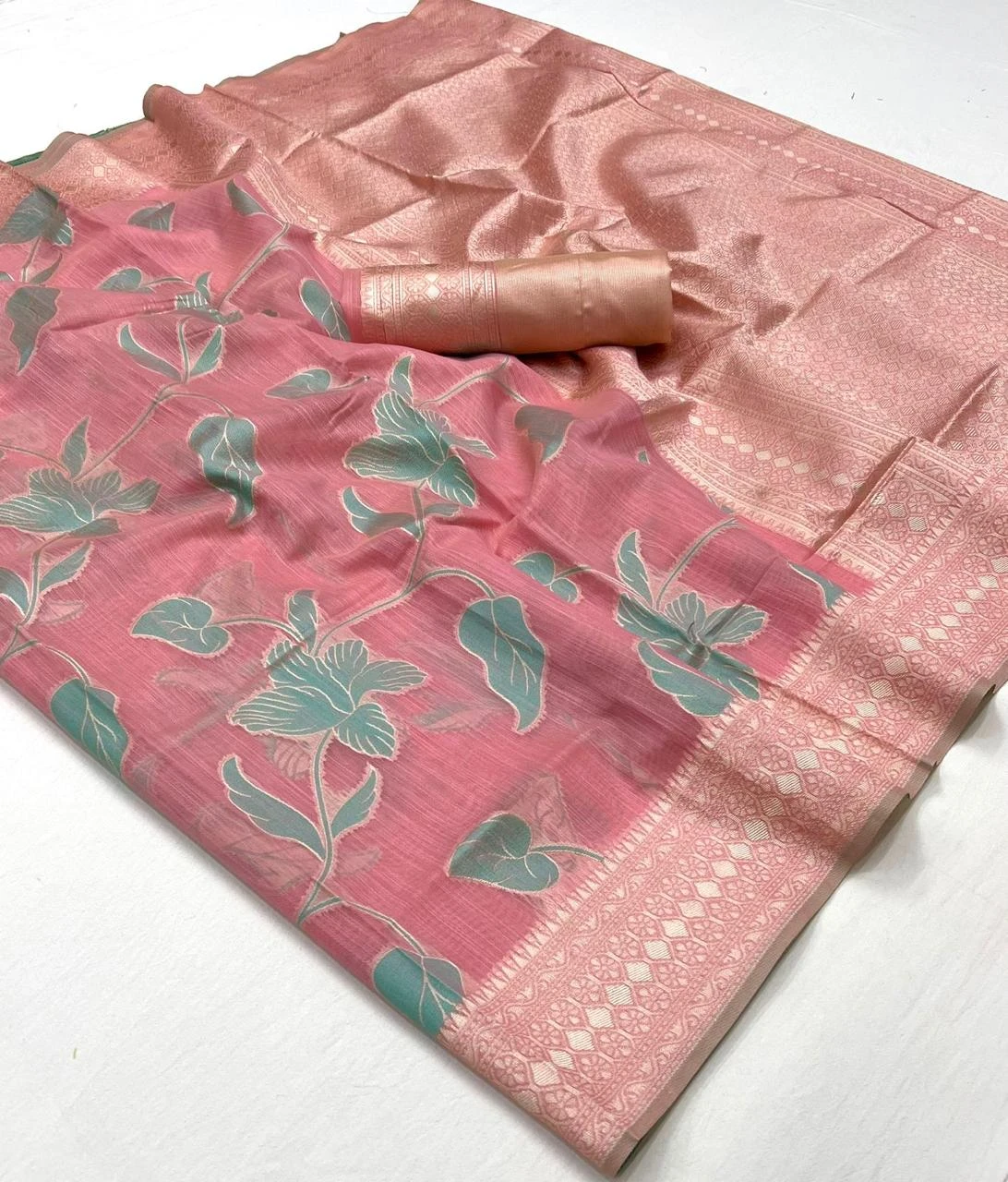 Rajbeer Kapri Linen Handloom Weaving Linen Wholesale Fancy Sarees Catalog — Wholesale Sarees, MPA wholesale from Surat - Gallery Image 3